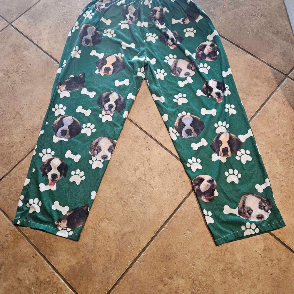 Womens 2xl St Bernard Pajama Pants Dog PJS